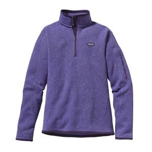 Women’s purple quarter zip Patagonia jacket